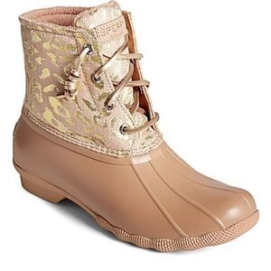 Sperry Saltwater Leo Jacquard Rose Women’s Duck Boots